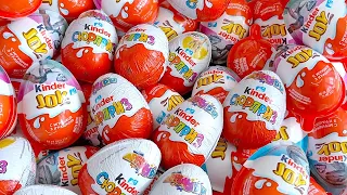200 Kinder Surprise Eggs / ASMR Satisfying video / A Lot of Candy