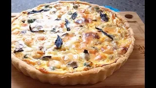 Chicken Mushroom Quiche ~ Superlicious!