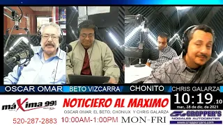 Noticiero Al Máximo Con Oscar Omar Felix, ''Betun'' Vizcarra Y Chris El ''Machu Picchu'' #Podcast359