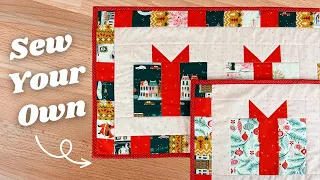 Sew Your Own Christmas Table Runner and Placemat - Step by Step Tutorial