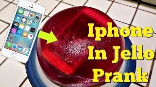 IPHONE IN JELLO PRANK - Top Husband Vs Wife Pranks