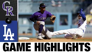 Rockies vs. Dodgers Game Highlights from 10/2/22 | MLB Highlights