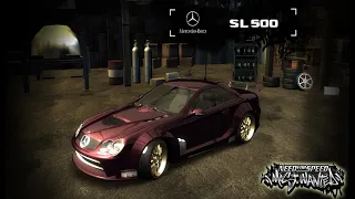 NFS Most Wanted Redux - Mercedes Benz SL500 Modification || Speed Test [60 FPS]