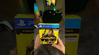 Распаковка Cyberpunk 2077 (steelbook edition) PS4, 4k 60fps hdr #cyberpunk2077