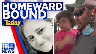 Abandoned toddler being brought to Australia as search continues for missing mum | 9 News Australia