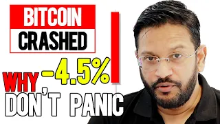 WARNING - BITCOIN CRASHED 4.5% IN A SINGLE DAY - DONT PANIC