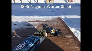 Shooting 1895 Nagant in snow