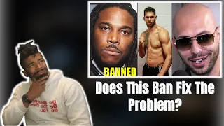 AMERICAN REACTS TO ANDREW TATE IS BANNED! THIS CENSORSHIP WILL BACKFIRE | IS THIS RIGHT?