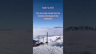 Cache Valley Inversion from Cherry Peak Resort - Health benefits of skiing