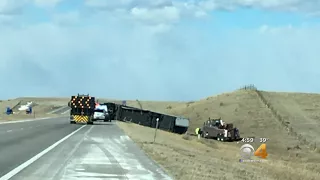 Strong Winds Close I-25 To High Profile Vehicles