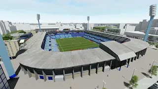 Estadio la Romareda 3D. Recorrido virtual. Lumion 6.0