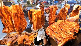 Top Street Food in Phnom Penh - Crispy Pork Belly, Braised Pork & Duck - Cambodian Street Food