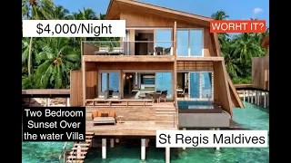 St. Regis Maldives Two Bedroom Sunset Overwater Villa