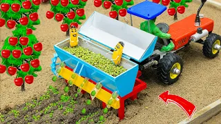 Diy tractor making Automatic Seeding Machine to plant cherry fields | Diy tractor machine | @SunFarm