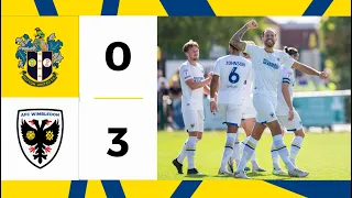 Sutton United 0-3 AFC Wimbledon 📺 | Derby day delight for the Dons! ✊ | Highlights 🟡🔵