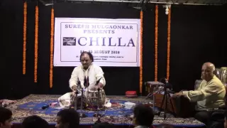 Pt Arvind Kumar Azad plays teentaal at CHILLA 2016,Nandu Foujdar played Lehra.