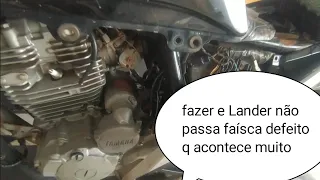 fazer ou Lander cortou faísca defeito comum Veja