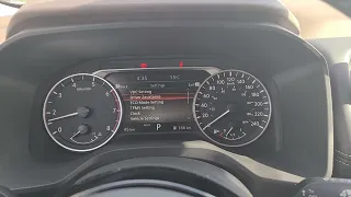 2023 Nissan Rogue Sensor settings