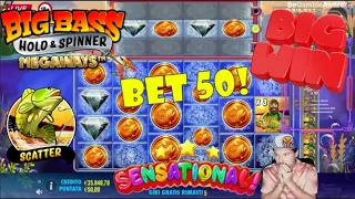 🤯SCHIATTATA A BET 50‼️💣💥 BIG BASS HOLD & SPINNER MEGAWAYS🐠🐟💰 SLOT ONLINE🎰 ⚡ BIG WIN🤑