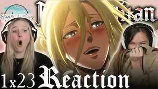 IT WAS HER! | ATTACK ON TITAN | Reaction 1X23
