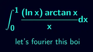 a superb integral sprinkled with some fourier analysis