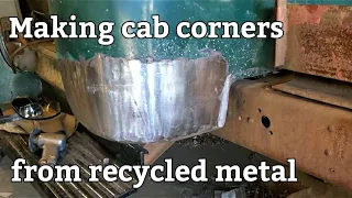 making cab corners from recycled metal