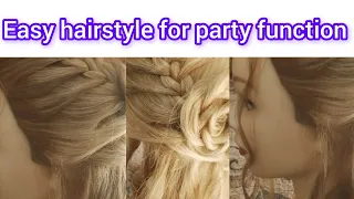 Easy hairstyle for party function | easy |  hairstyle ,