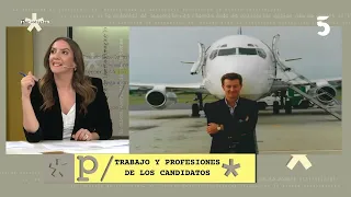 Informe de Magdalena Prado sobre trabajo y profesiones de los precandidatos