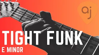 Tight Smooth Funk Jam Track in E Minor | Guitar Backing Track (95 BPM)