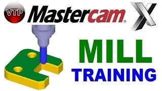 MasterCAM X1-X7 MILL 9.7 - Area Mill Center Pocket - vtpros.net