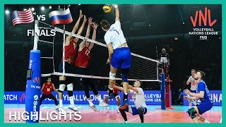 Russia vs USA | Highlights | 14 Jul | Finals | Men's VNL 2019