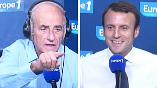 "Vous voilà, la génération sans langue de bois" : Macron interviewé par Elkabbach (archives 2014)