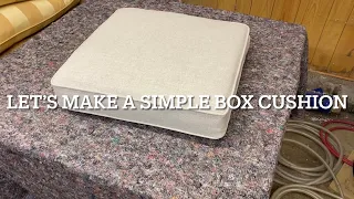 How to make a simple square box cushion cover with piping and hidden zip.