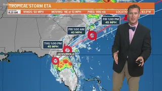 5 AM Update: Tracking ETA as the storm moves across Florida