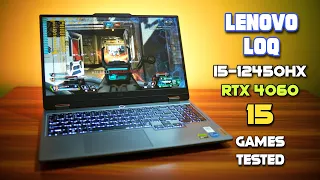 Lenovo LOQ i5-12450HX RTX 4060 In-Depth Gaming Benchmark + Thermals | Killer Budget Gaming Laptop🔥