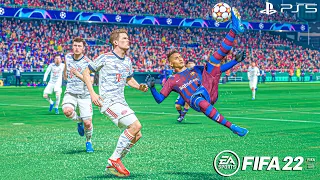 FIFA 22 | Barcelona vs Bayern Munich | UEFA Champions League 22/23 Full Match PS5 Next Gen | 4K