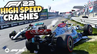 F1 22 HIGH SPEED CRASHES #11