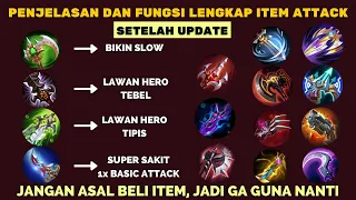 FUNGSI DAN PENJELASAN LENGKAP ITEM PHYSICAL ATTACK MOBILE LEGENDS TERBARU AGAR DAMAGE SUPER SAKIT