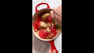 Tomato Garlic and Cilantro Rice