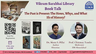 VSL Book Talk | Dr. Manu S. Pillai | The Past is Present: The Hows, Whys, and What Ifs of History