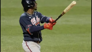 Ozzie Albies Hits Two Home Runs At Diffrent Sides Of The Plate