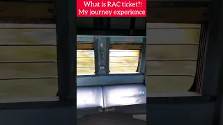 What is RAC in Train Ticket| Train Ticket booking | RAC experience| Chennai train travel experience