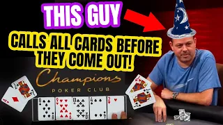 Poker Player Calls All Cards Before They Come Out! WTF!