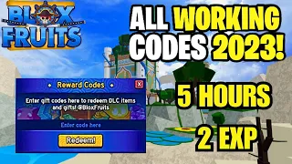 New * All the codes for 2x Exp in Blox fruits that work in 2023 September