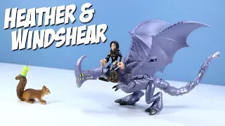 Dragons Race to the Edge Heather & Windshear Dragon Riders Toy Review