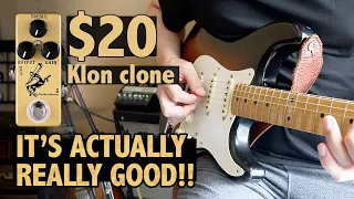 Why i bought...The MOSKY overdrive Golden horse Klon clone guitar pedal | FULL review