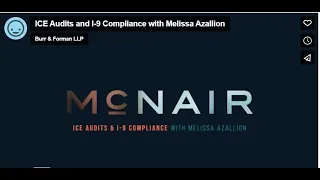 ICE Audits and I 9 Compliance with Melissa Azallion