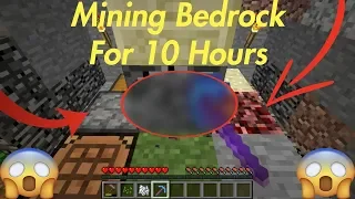 I mined bedrock for 10 hours and this is what happened...