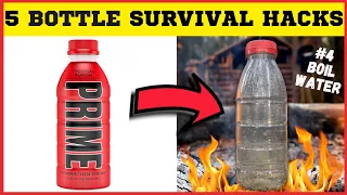 5 AMAZING BOTTLE HACKS FOR SURVIVAL | FIRE | FISHING | BUSHCRAFT | WILDERNESS | WATER