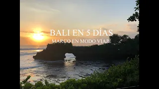 BALI EN 5 DÍAS. MARCO EN MODO VIAJE